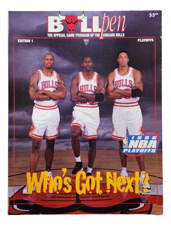 Michael Jordan Chicago Bulls 1996 NBA Playoffs Bullpen Magazine
