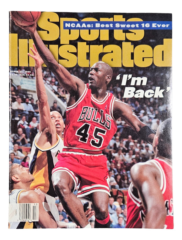 Michael Jordan Chicago Bulls I'm Back Sports Illustrated Magazine March 27 1995