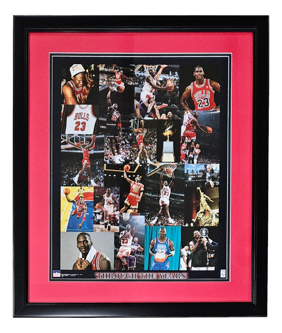 Michael Jordan Chicago Bulls Through the Years 16x20 Framed Photo Collage