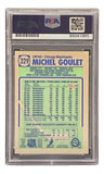 Michel Goulet Signed 1990 O-Pee-Chee #329 Chicago Blackhawks Hockey Card PSA/DNA Sports Integrity