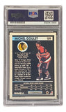Michel Goulet Signed 1991 Pinnacle #109 Chicago Blackhawks Hockey Card PSA/DNA Sports Integrity