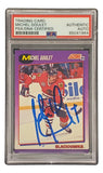 Michel Goulet Signed 1991 Score #201 Chicago Blackhawks Hockey Card PSA/DNA 85041964