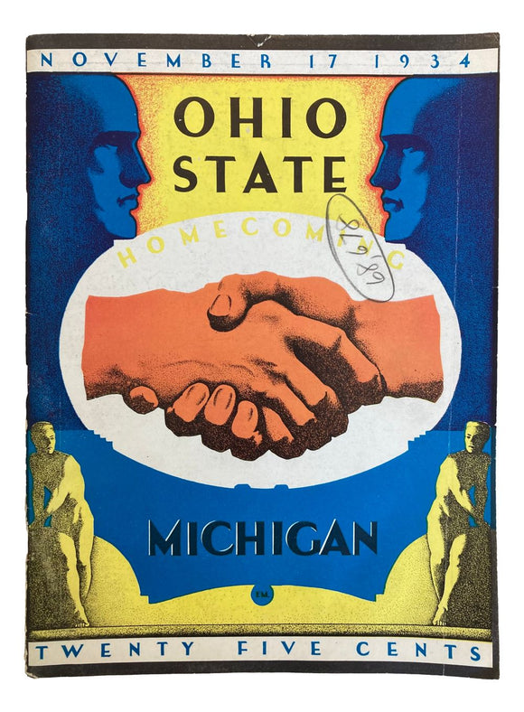 Michigan vs Ohio State November 17 1934 Official Game Program