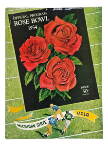 Michigan State vs UCLA 1954 Rose Bowl Official Game Program