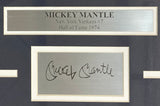 Mickey Mantle Framed 8x10 New York Yankees Photo w/Laser Engraved Signature