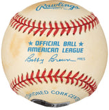Mickey Mantle New York Yankees Signed American League Baseball BAS AE11873
