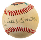 Mickey Mantle New York Yankees Signed Baseball w/ Hand-Painted Portrait JSA LOA