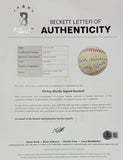Mickey Mantle New York Yankees Signed Rawlings Baseball Best Wishes PSA+BAS LOA