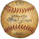 Mickey Mantle Rookie Sig 1952 Yankees (22) Signed Cyclone Baseball PSA/DNA LOA