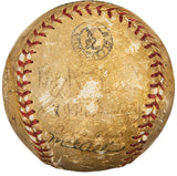 Mickey Mantle Rookie Sig 1952 Yankees (22) Signed Cyclone Baseball PSA/DNA LOA