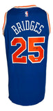 Mikal Bridges Signed New York Knicks Blue Nike Swingman Jersey PSA/DNA