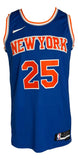 Mikal Bridges Signed New York Knicks Blue Nike Swingman Jersey PSA/DNA