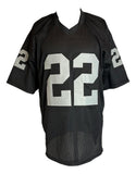 Mike Haynes Oakland Signed Black Football Jersey HOF 97 PSA/DNA