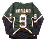 Mike Modano Dallas Signed Green Hockey Jersey HOF 2014 JSA QR