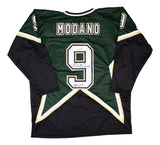 Mike Modano Dallas Signed Green Hockey Jersey HOF 2014 BAS