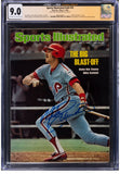 Mike Schmidt Phillies Signed 1976 Sports Illustrated Magazine BAS LOA + CGC 9.0