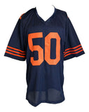 Mike Singletary Chicago Signed Alternate Navy Football Jersey JSA QR Hologram