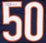 Mike Singletary Chicago Signed Navy Football Jersey BAS