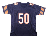 Mike Singletary Chicago Signed Navy Football Jersey JSA Hologram