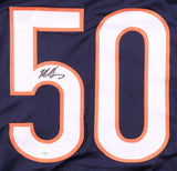 Mike Singletary Chicago Signed Navy Football Jersey JSA Hologram