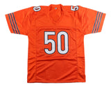 Mike Singletary Chicago Signed Orange Football Jersey JSA