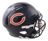 Mike Singletary Signed Chicago Bears Full Size Replica Speed Helmet JSA QR