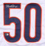 Mike Singletary Chicago Signed White Football Jersey BAS