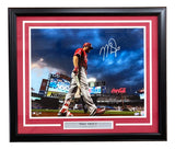 Mike Trout Signed Framed 16x20 Los Angeles Angels Photo MLB Hologram