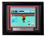 Mike Tyson Signed Framed 8x10 Punch Out Photo JSA QR Hologram