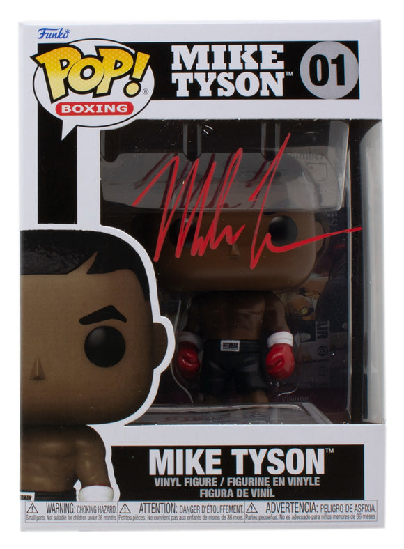 Mike Tyson Signed Boxing Funko Pop #01 Tyson Hologram+JSA