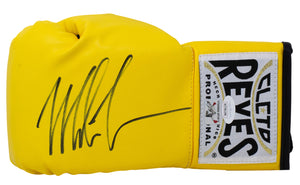 Mike Tyson Signed Left Hand Yellow Cleto Reyes Boxing Glove JSA ITP Sports Integrity