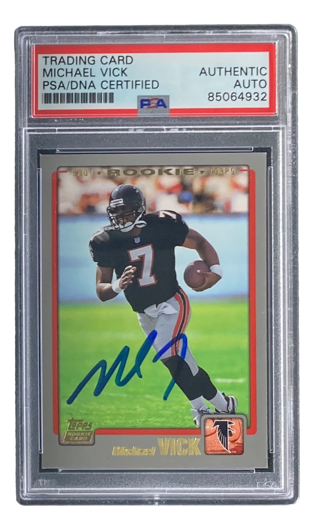 Michael Vick Signed 2001 Topps #311 Atlanta Falcons Rookie Card PSA/DN –  Sports Integrity