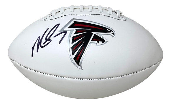Michael Vick Signed Atlanta Falcons Logo Football BAS