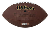 A Sports Integrity Michael Vick Atlanta Falcons Signed NFL Wilson Super Grip football featuring white laces, brown textured surface, black and gold logo, and text referencing the National and American Football Conferences.