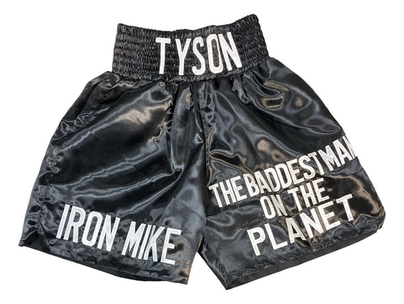 Mike Tyson Custom Baddest Man On The Planet Boxing Trunks