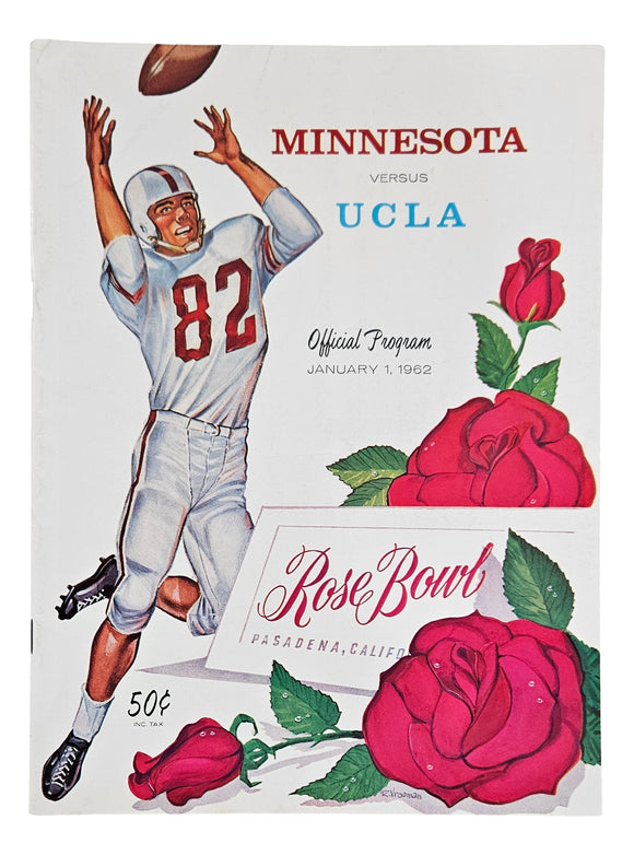 Minnesota vs UCLA 1962 Rose Bowl Official Game Program