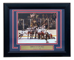1980 USA Hockey Framed 8x10 Miracle On Ice Photo
