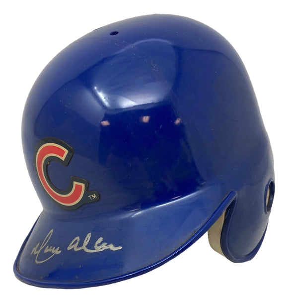 Moises Alou Signed Chicago Cubs Mini Batting Helmet Sports Integrity