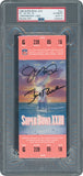 Joe Montana Jerry Rice Signed 49ers Super Bowl XXIII Ticket PSA/DNA Auto 10