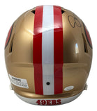 Joe Montana Signed San Francisco 49ers FS Speed Replica Helmet JSA Holo w/ Case