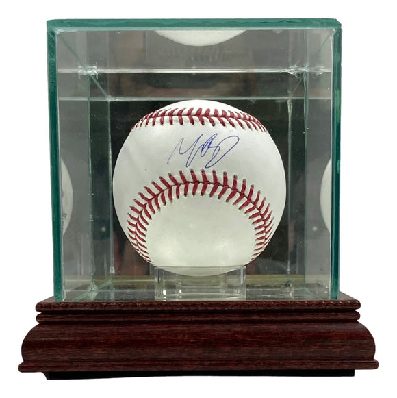 Mookie Betts Dodgers Signed Rawlings Official MLB Baseball w/ Glass Case JSA Sports Integrity