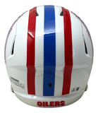 Warren Moon Signed Houston Oilers FS Speed Replica Helmet HOF 06 BAS w/ Case