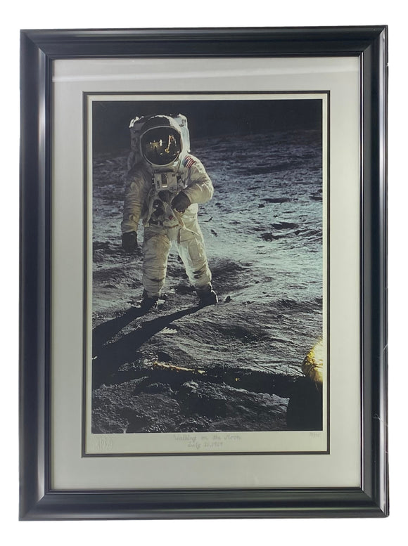 Walking On The Moon Framed 16x22 Historical Photo Archive LE 33/375 Giclee Sports Integrity