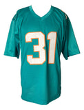 Raheem Mostert Miami Signed Teal Football Jersey BAS ITP Sports Integrity