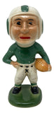 Vintage 1940s Moyer Pottery Ceramic Football Player Bank Statue Sports Integrity