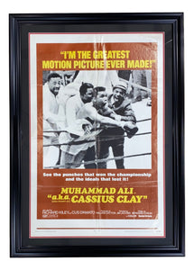 Muhammad Ali Framed 26x42 Original aka Cassius Clay Movie Poster