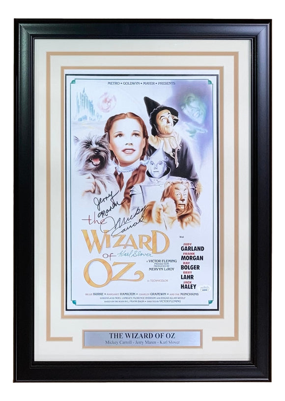 The Wizard Of Oz Munchkins Signed Framed 11x17 Photo JSA
