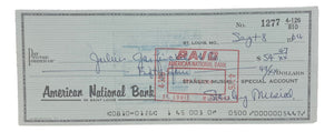 Stan Musial St. Louis Cardinals Signed Personal Bank Check #1277 BAS Sports Integrity