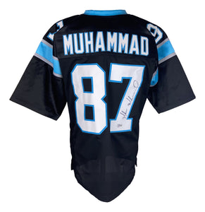 Muhsin Muhammad Signed Custom Black Pro-Style Football Jersey BAS
