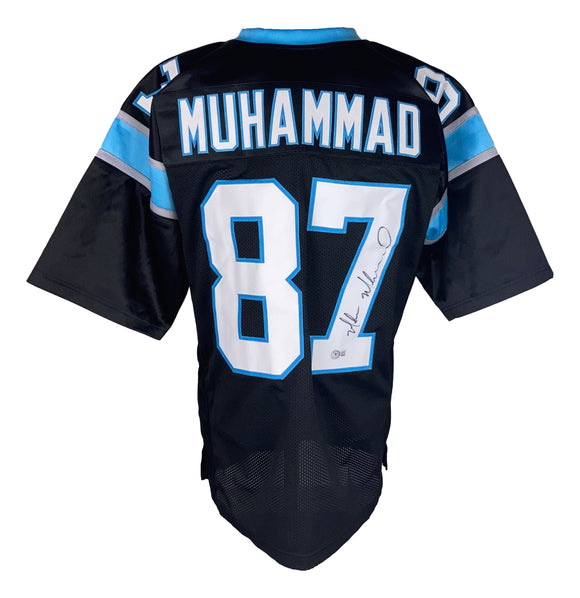 Muhsin Muhammad Signed Custom Black Pro-Style Football Jersey BAS Sports Integrity